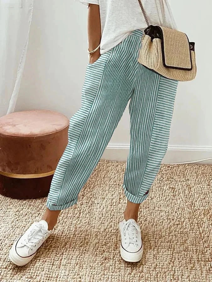Lacey | Striped Trousers Lore