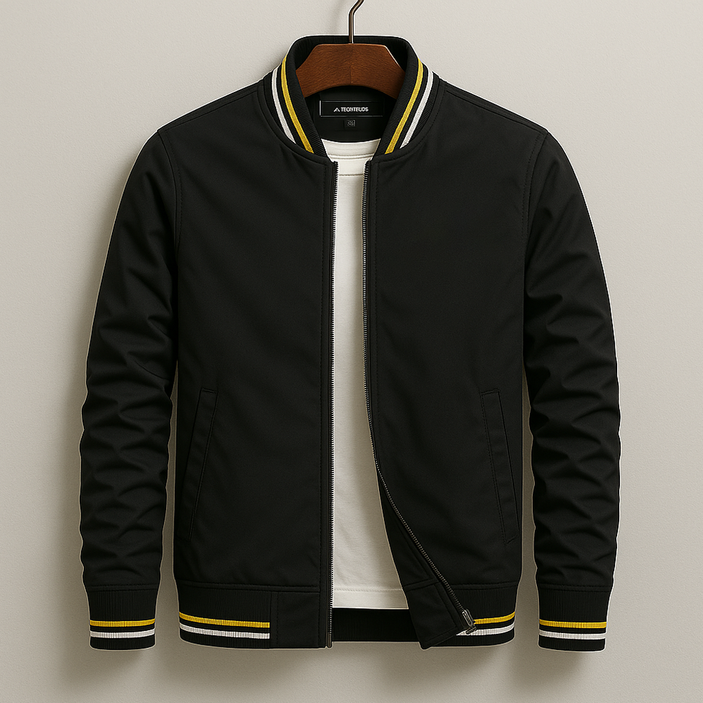 Lucas | Stylish Striped Bomber Jacket