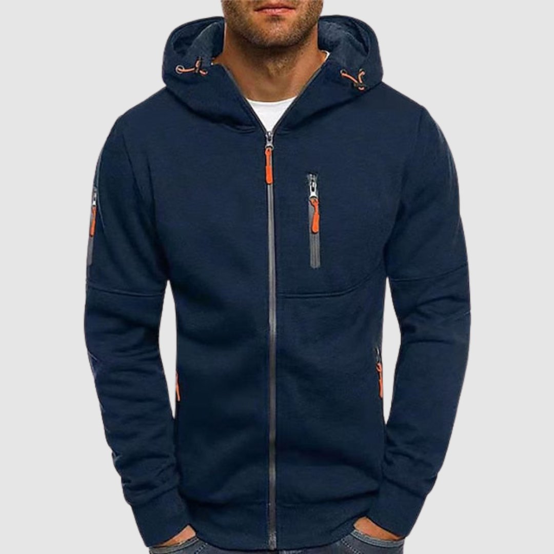 Isaac | Hooded Zip-Up Jacket