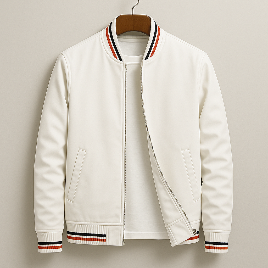 Lucas | Stylish Striped Bomber Jacket