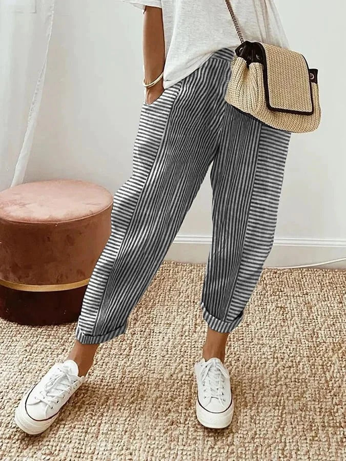 Lacey | Striped Trousers Lore