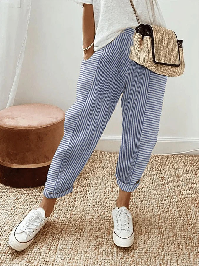 Lacey | Striped Trousers Lore