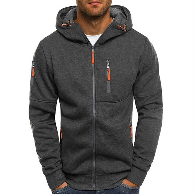 Isaac | Hooded Zip-Up Jacket