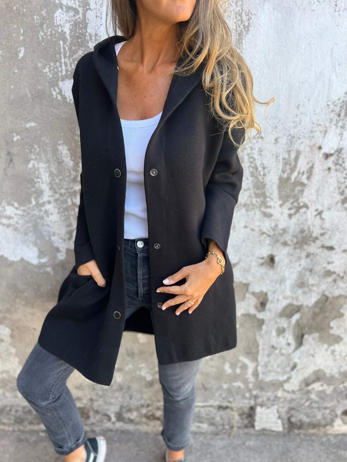 Emily | Casual Hoodie Jacket with Buttons