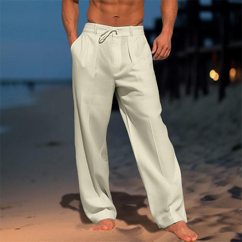 Archer | Plain Linen Trousers