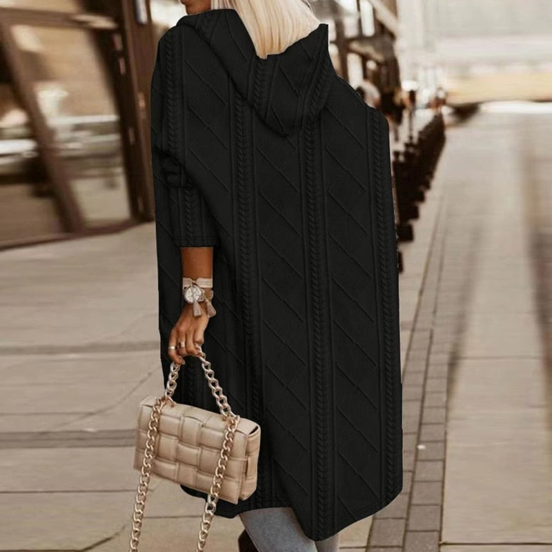 Jasmine | Extended Length Hooded Cardigan