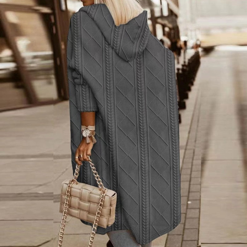 Jasmine | Extended Length Hooded Cardigan